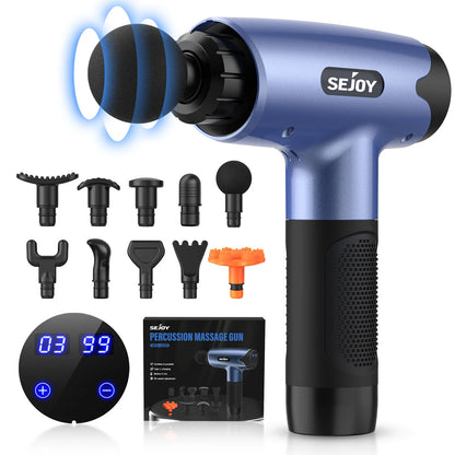 Massage Gun  30 Speed Deep Tissue for Athletes Percussion Massager 10 Heads