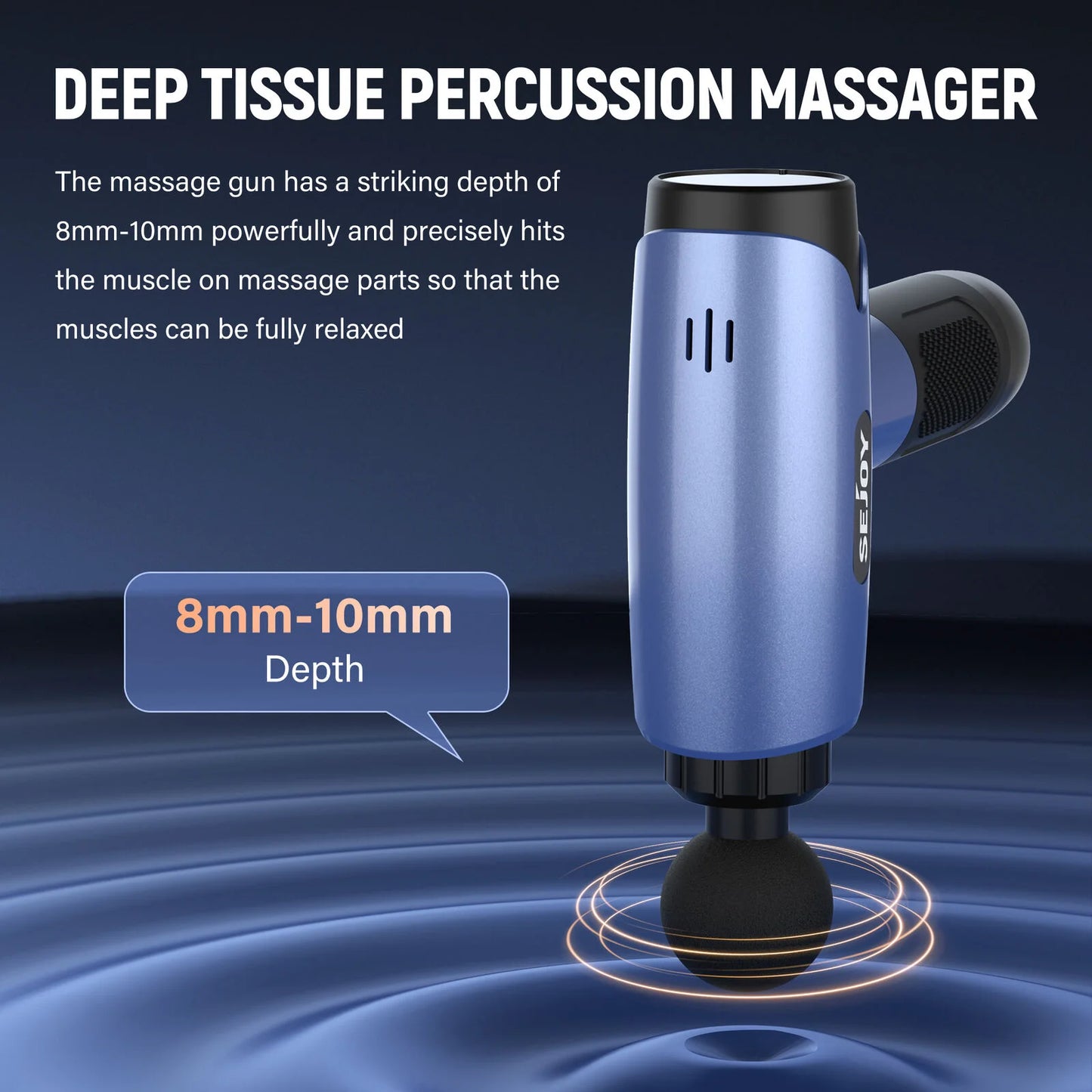 Massage Gun  30 Speed Deep Tissue for Athletes Percussion Massager 10 Heads
