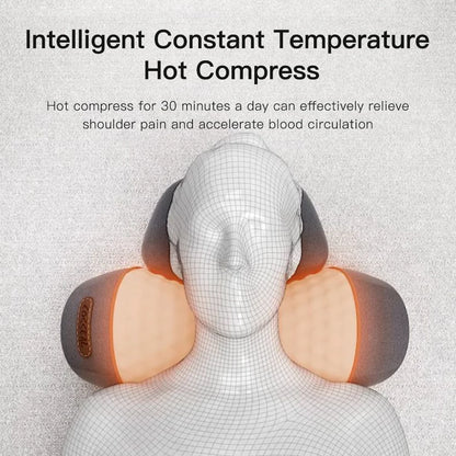Electric Neck Massager Cervical Pillow Hot Compress with Vibration Fast 5-8 Day Delivery FREE SHIPPING